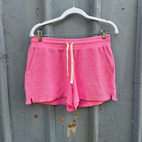 Gap Reverse Terry Pink Shorts, Small - Picture 2 of 9